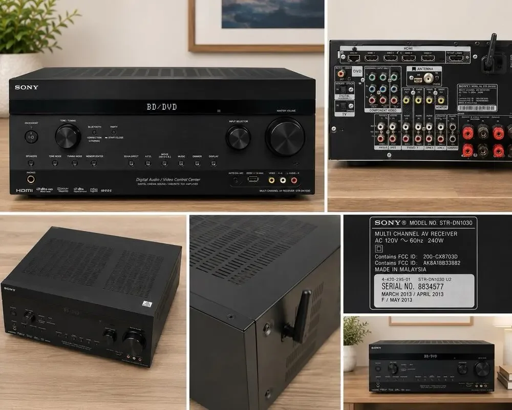Sony STR-DN1030 7.2 Channel AV Receiver HDMI Bluetooth AirPlay Tested